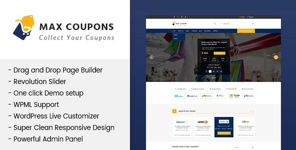 Max Coupons Couponry Deals WordPress Theme 1.2.2