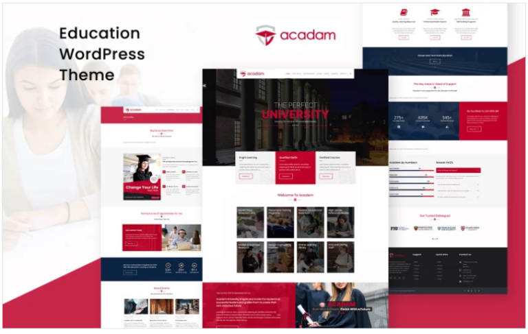 Acadam  University WordPress Theme