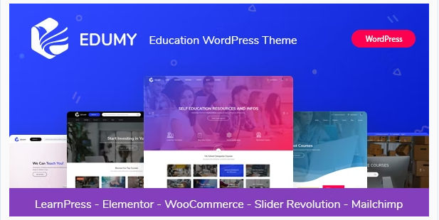 Edumy  LMS Online Education Course WordPress Theme 1.2.16