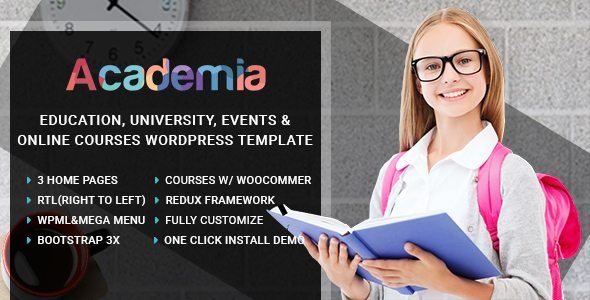 Academia  Education Center WordPress Theme 3.7