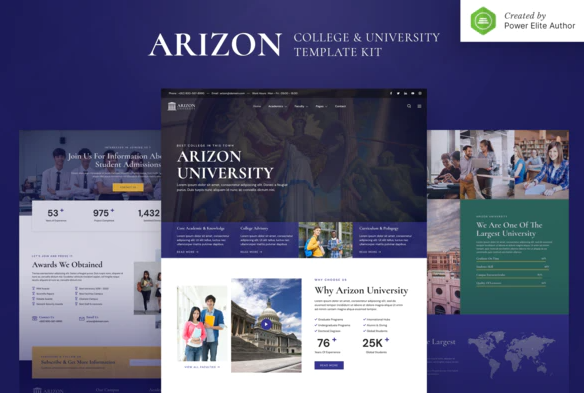 Arizon  College & University Elementor Template Kit