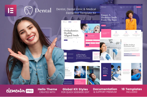 Dental – Dentist Clinic & Medical Elementor Template Kit download