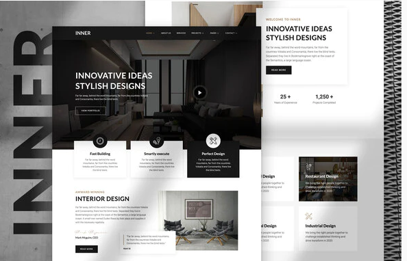 Inner – Interior Desion & Architecture Template Kit download