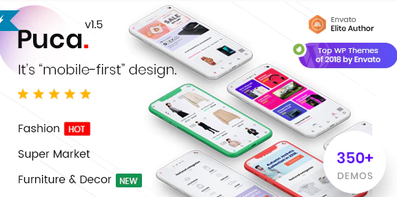 Puca  Optimized Mobile WooCommerce Theme 2.6.15