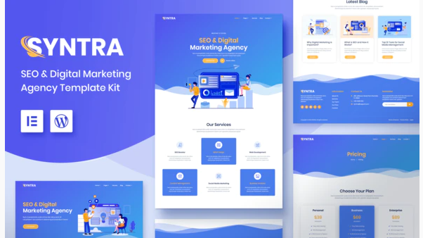 SYNTRA  SEO & Digital Marketing Agency Template Kit