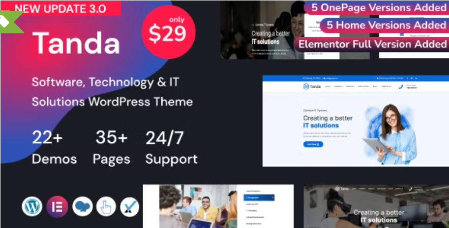 Tanda  Technology & IT Solutions Template