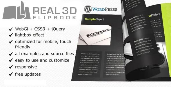 Real3D FlipBook WordPress Plugin 3.52