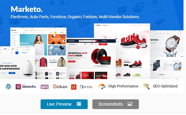 Marketo – eCommerce & Multivendor Marketplace